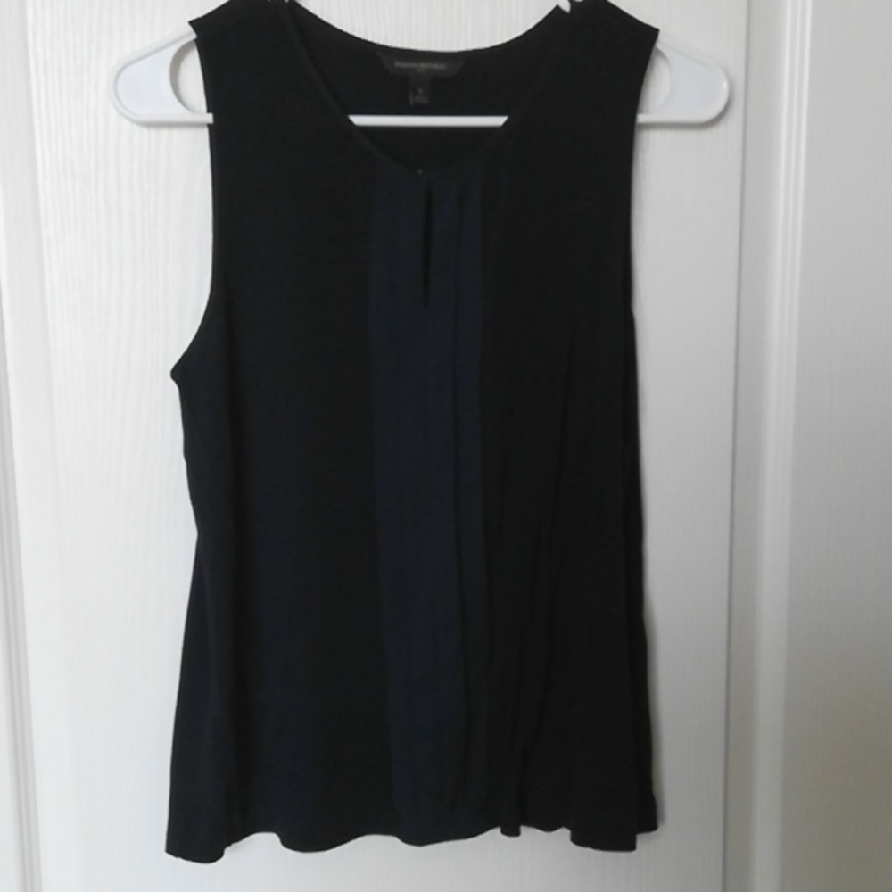 Dark blue banana republic blouse